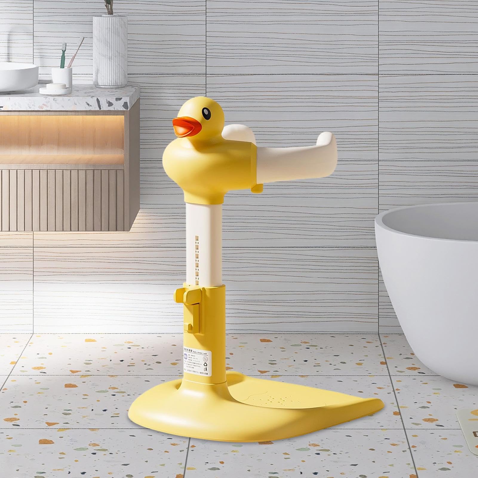 Soporte para Bañera de Bebé - Baño De Pie Para Bebés,Altura Ajustable con | Base Antideslizante para Bebés de 6 a 24 Meses