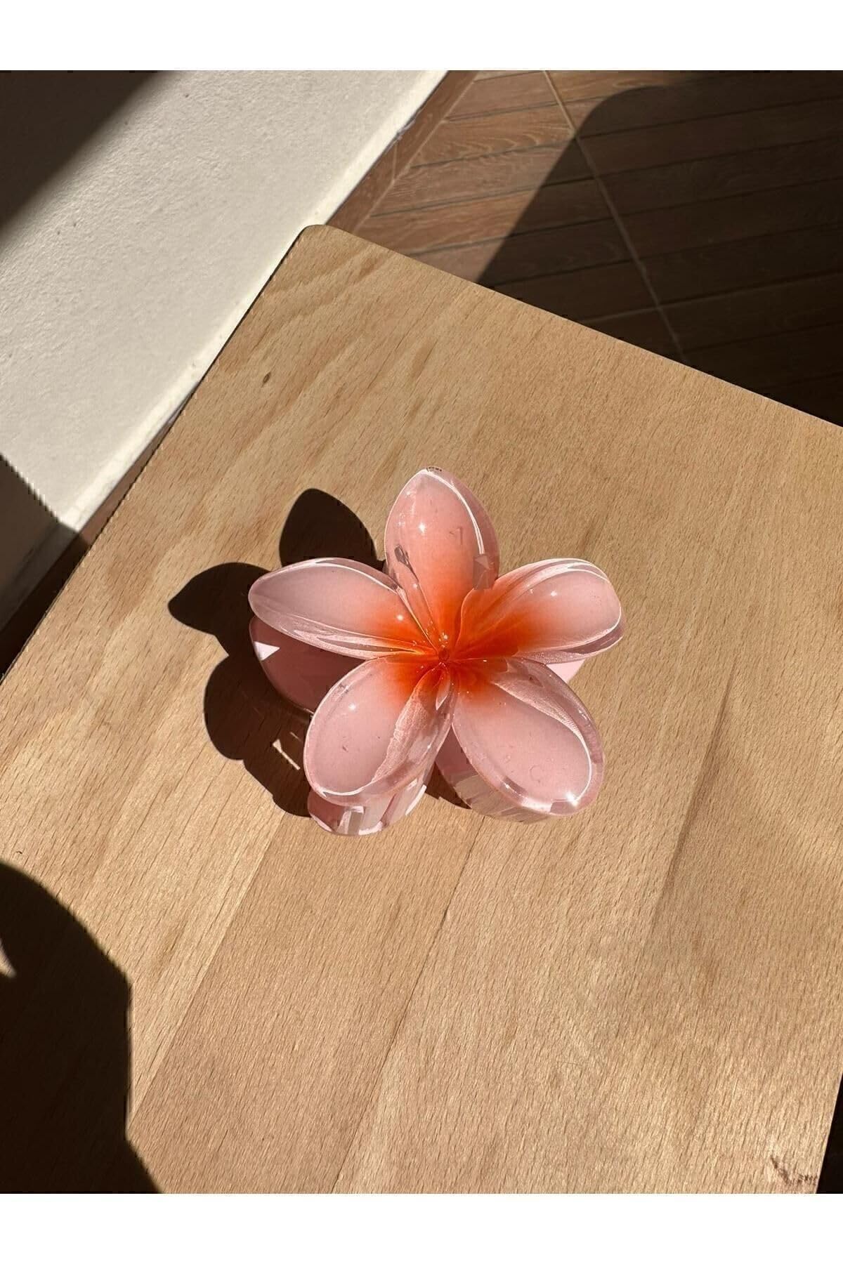 Hb Tasarım 2'Li Lotus Çiçekli Mandallı Toka, RosemaryPembecicekler