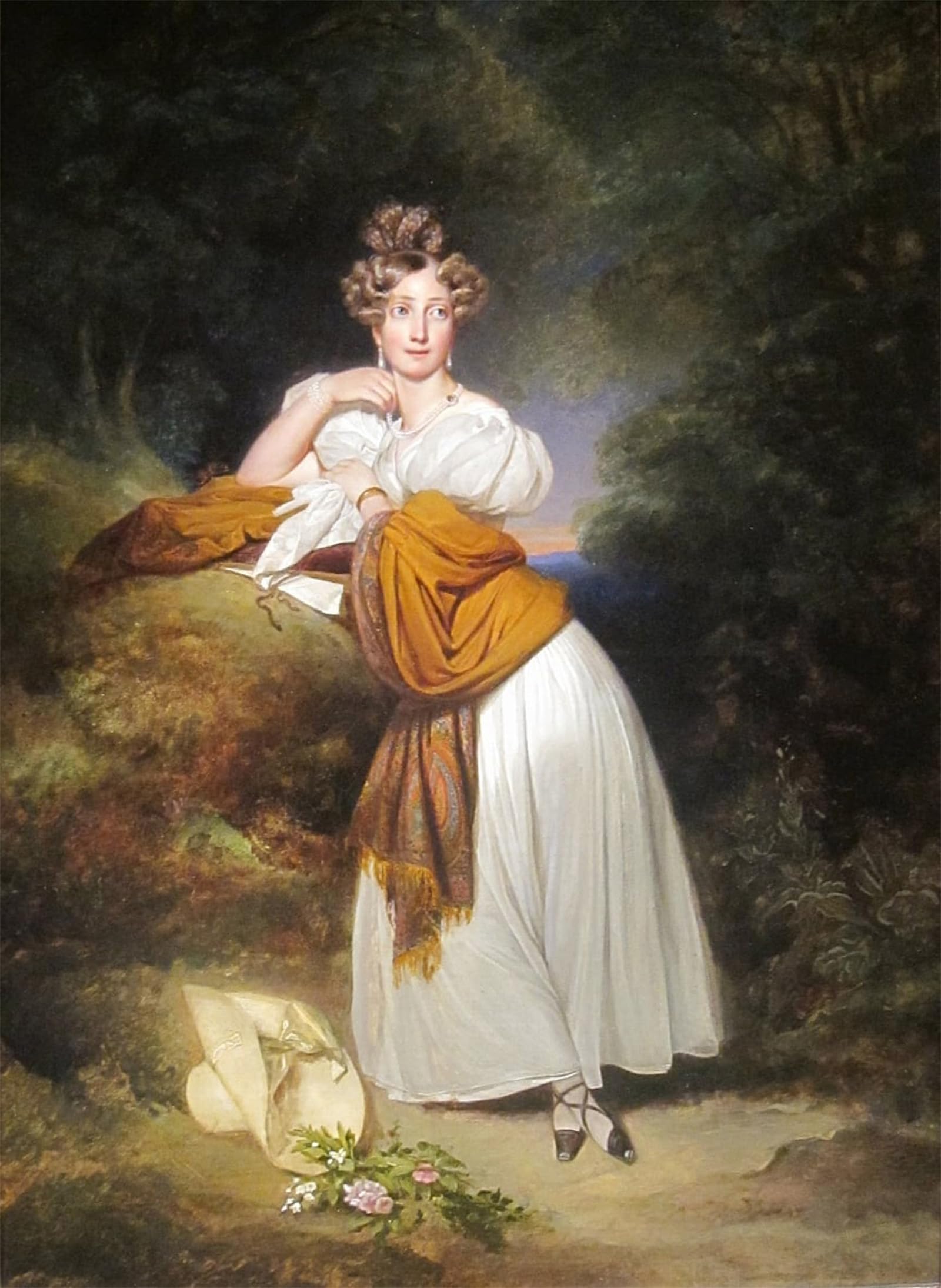 POSTERIIk Famous Modern Artwork Art Mural Portrait of Princess Sophie of Sweden by Xaver Winterhalter Oil Paintings Pictures for Home Decor 60x90cm