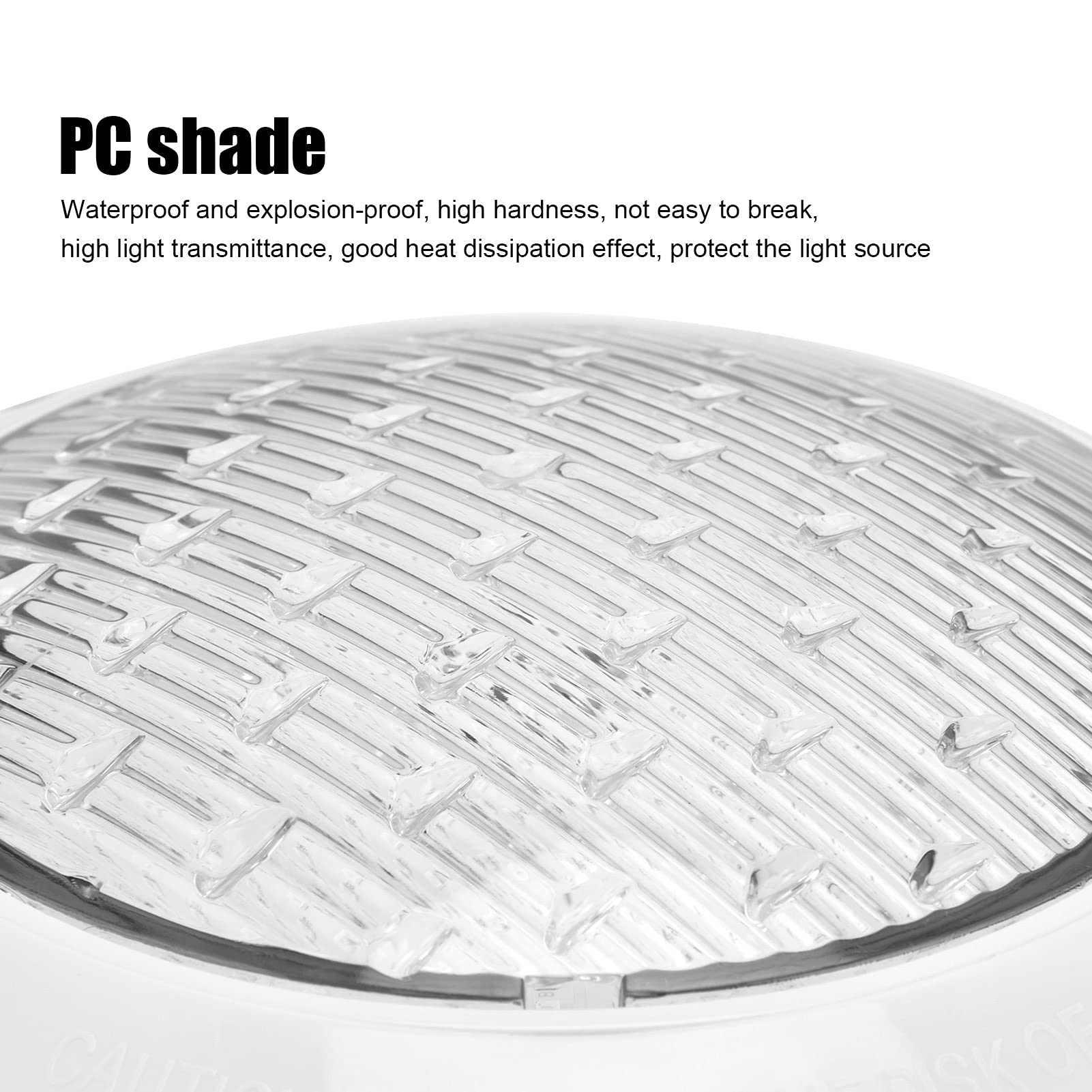 LED-Schwimmbadleuchte, LED-Unterwasser-Poolbeleuchtung, wasserdichte, an der Wand montierte Unterwasser-Warmlampe, für Pools, Teiche, Brunnen, Stufen (12W)