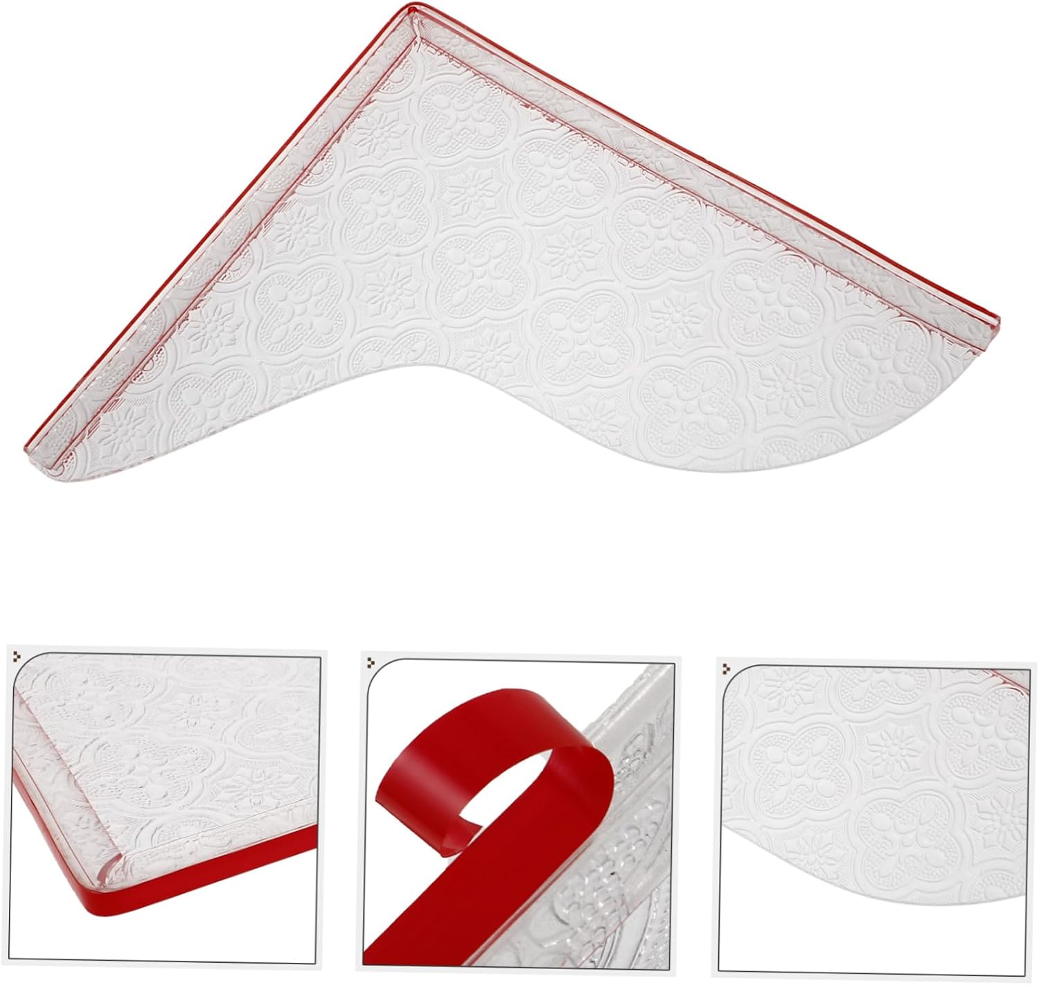 SHOWERORO Removable Bathroom Splash Guard Bathtub Splash Board Self-Adhesive Easy to Clean