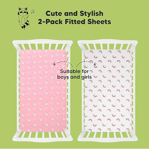 Miniatura 9 de KeaBabies Paquete de 2 sábanas para cuna para niños, niñas y paquete de 2 sábanas orgánicas para cuna para niños, niñas, paquete de 2 sábanas