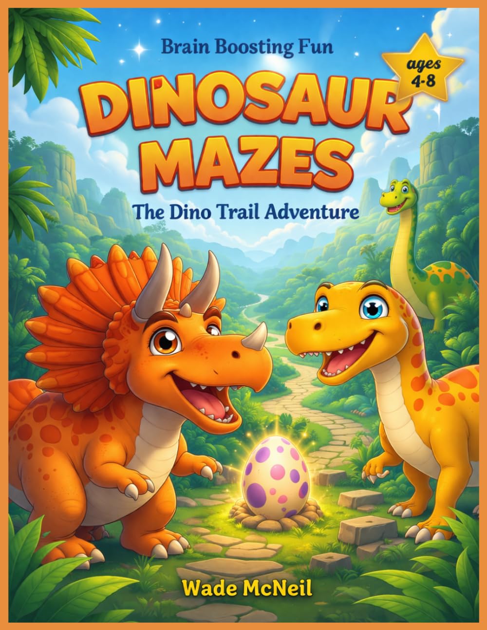 Dinosaur Mazes: Dinosaur Mazes For Children (Maze Master Wades Animal Mazes.)