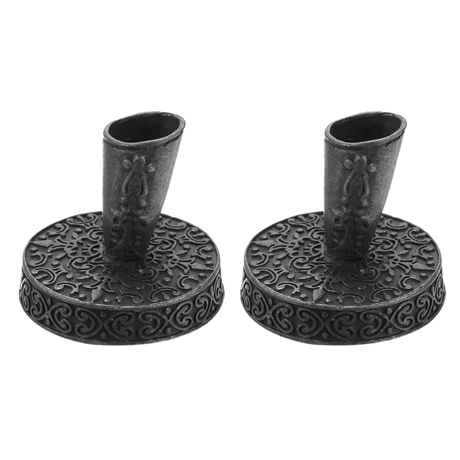 PATIKIL 2 Pieces Vintage Round Metal Pen Holder