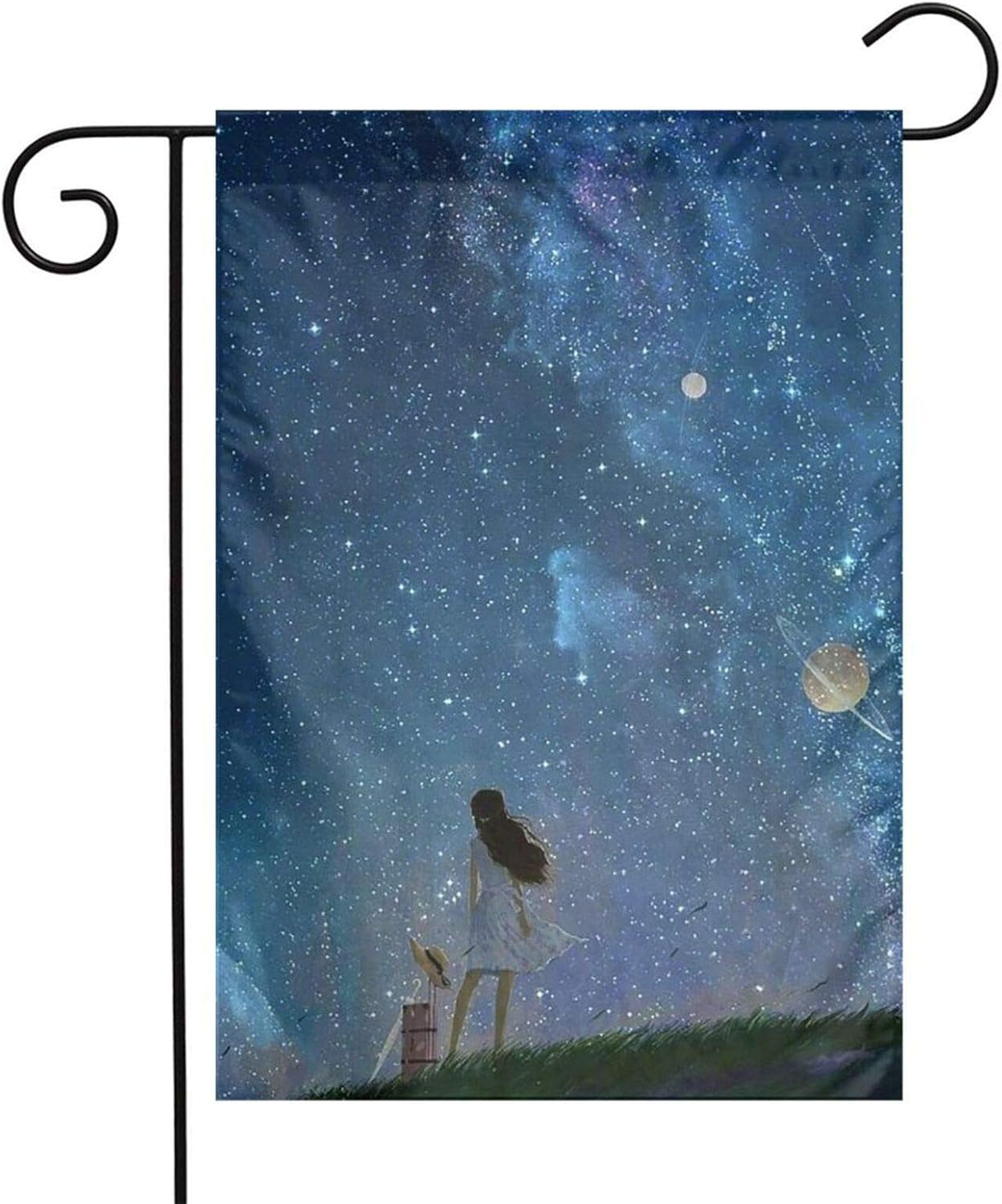 Empty Animation Hexagram Fall Garden Flags 12 X 18 Double