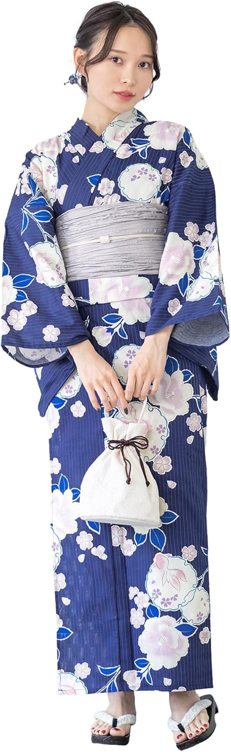 SOUBIEN] ソウビエン 浴衣 2点 セット (浴衣/兵児帯) レディース