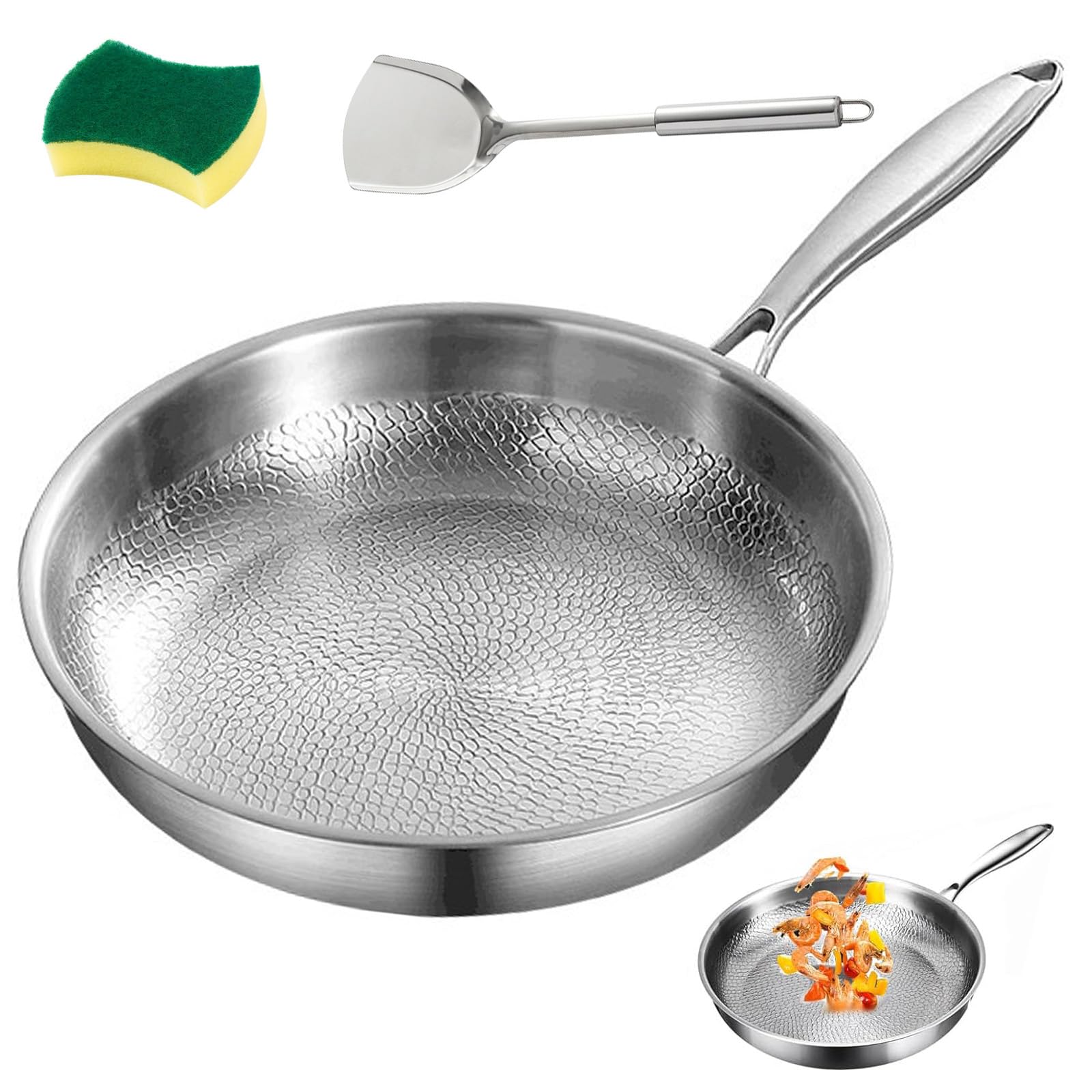 Titanium Pan Pro Met Deksel 2025 Duurzame Kras Niet-aanbak Titanium Pan Pro Met Deksel 2025 Duurzame Kras Niet Aanbak Titanium Pan Om Te Koken