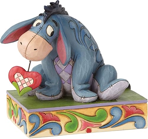 Enesco Disney Traditions by Jim Shore Winnie The Pooh Eeyore - Figura decorativa con forma de corazón en cuerda 35in multicolor