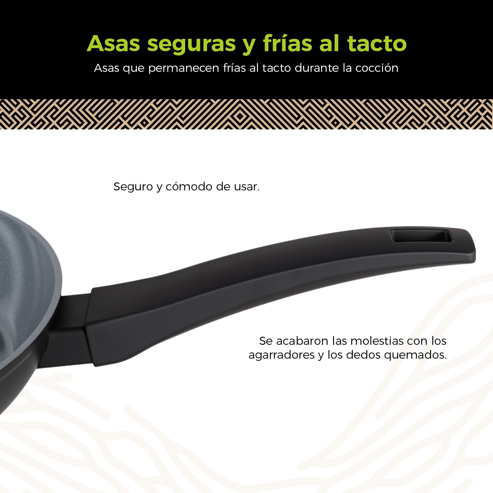 Be Living Sartén con tapa – Ø 28 cm – Sartén honda – Cerámica – Inducción – Sin PFAS – Antiadherente – Serie Delight