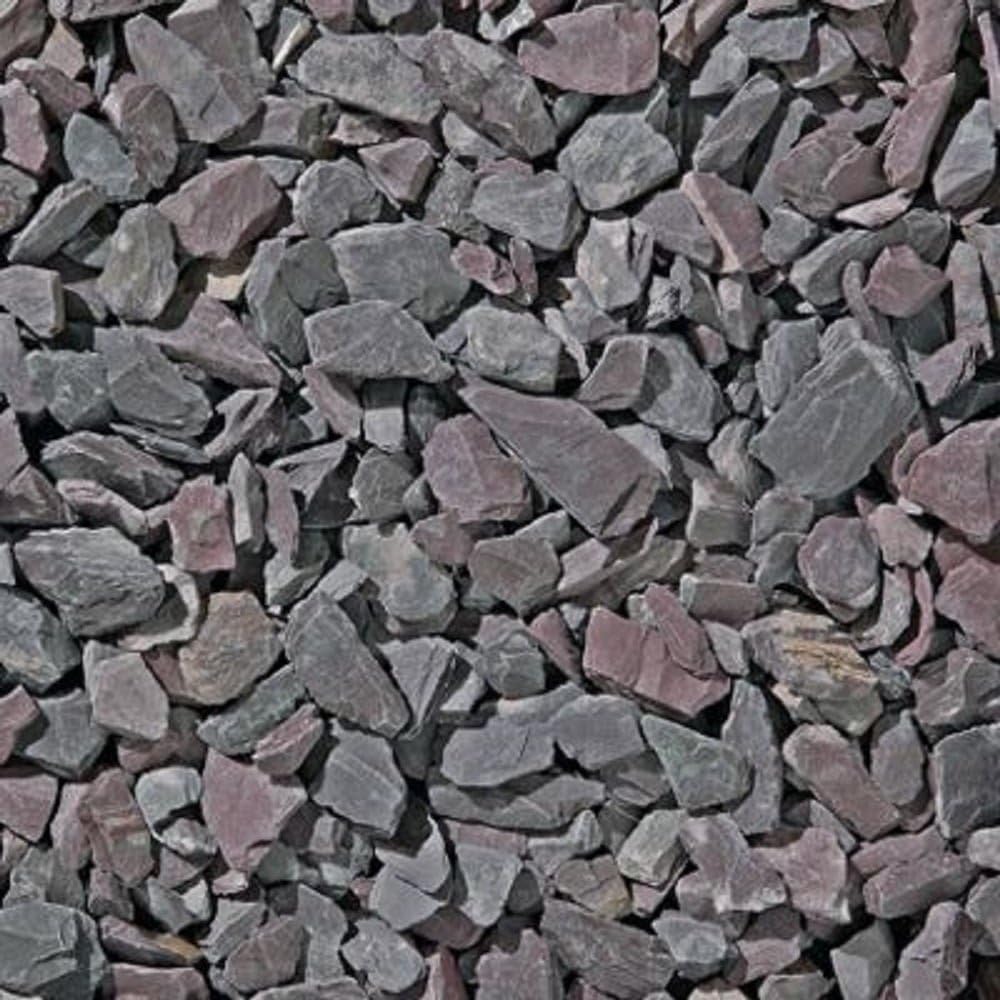 Decorative AGGREGATES Plum Slate CHIPPINGS 20MM 25KG Bag