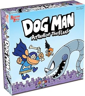 University Games, Dog Man Attack of The FLEAS Cooperative Board Game Based On The Popular Dog Man Book Series by DAV Pilke...