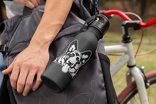 Miniatura 3 de Adhesivo de pastor alemán de 5 x 5 pulgadas, fuerte adhesivo impermeable, accesorios de pastor alemán, no se decolora, se utiliza para automóvil,