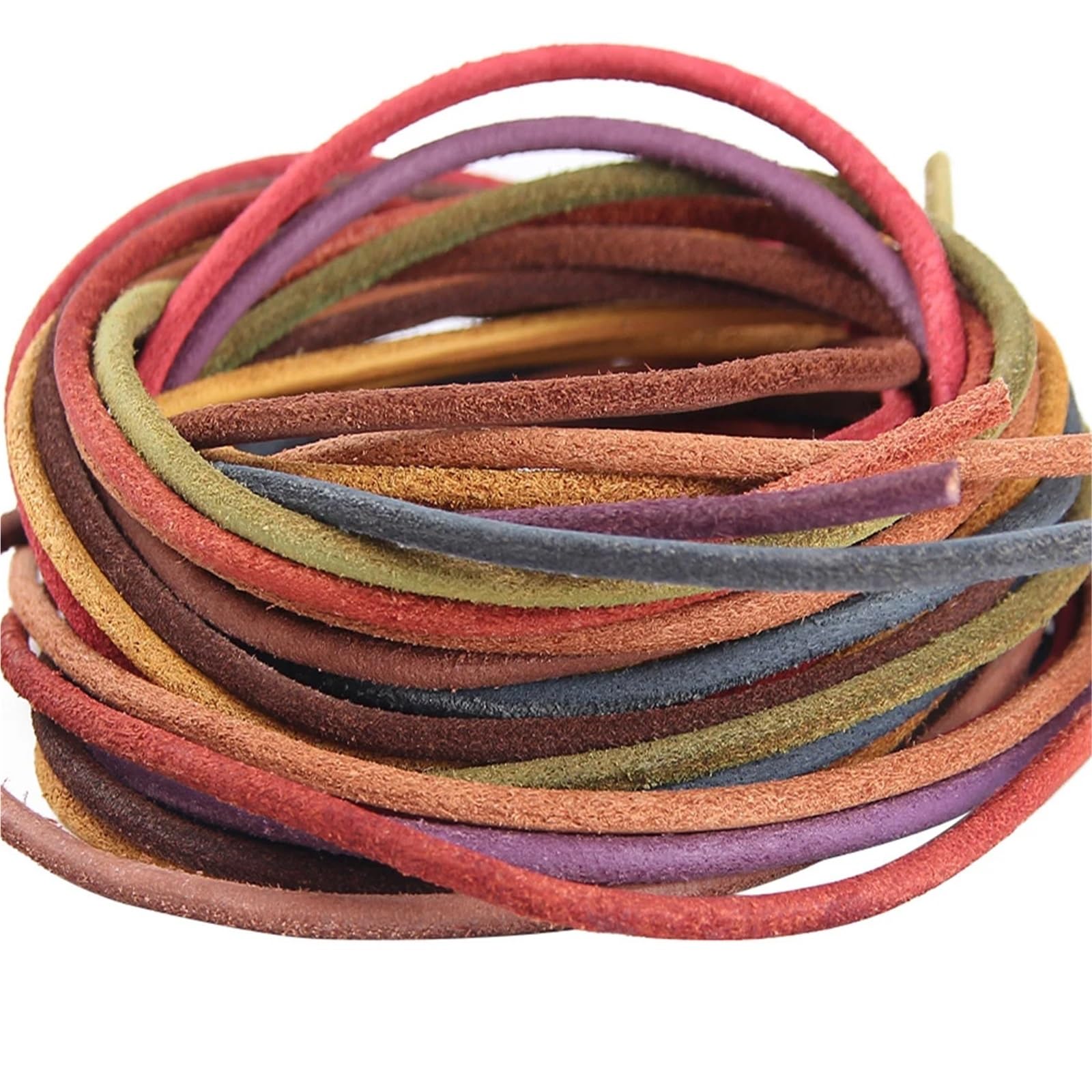 5 sztuk 16ft 3mm Roud kolorowa bransoletka sznurek koronkowa lina bransoletki naszyjnik tworzenie biżuterii akcesoria(Green)
