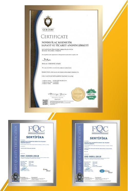 Nondo Kurkumin Jumbo Boy Zerdaçal ve Piperin Ekstresi 90 Kapsül (Curcumin)