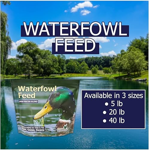 Miniatura 9 de Natural Waterscapes Alimento flotante para aves acuáticas (5 libras) | para patos salvajes, patos de mascotas, gansos, cisnes