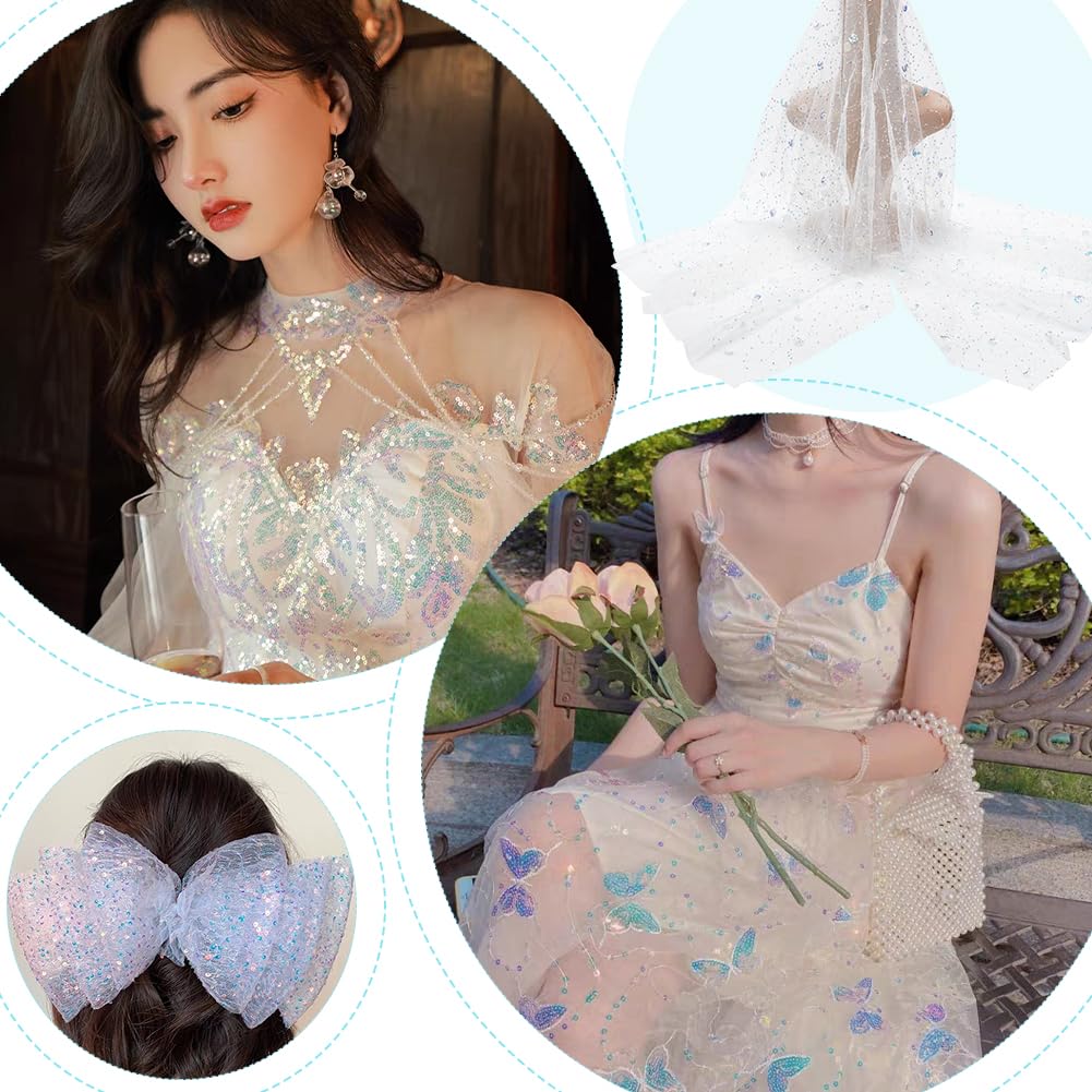 Bordure En Tulle Brodé Floral Rose - 2,7 M De Long, 33,5 Cm De Large, Pour Couture Et Décoration - 10