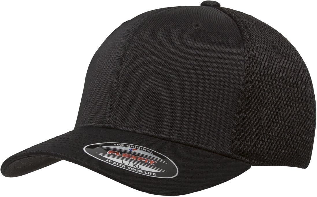 Two-Tone Stretch Mesh Fitted Cap Hat