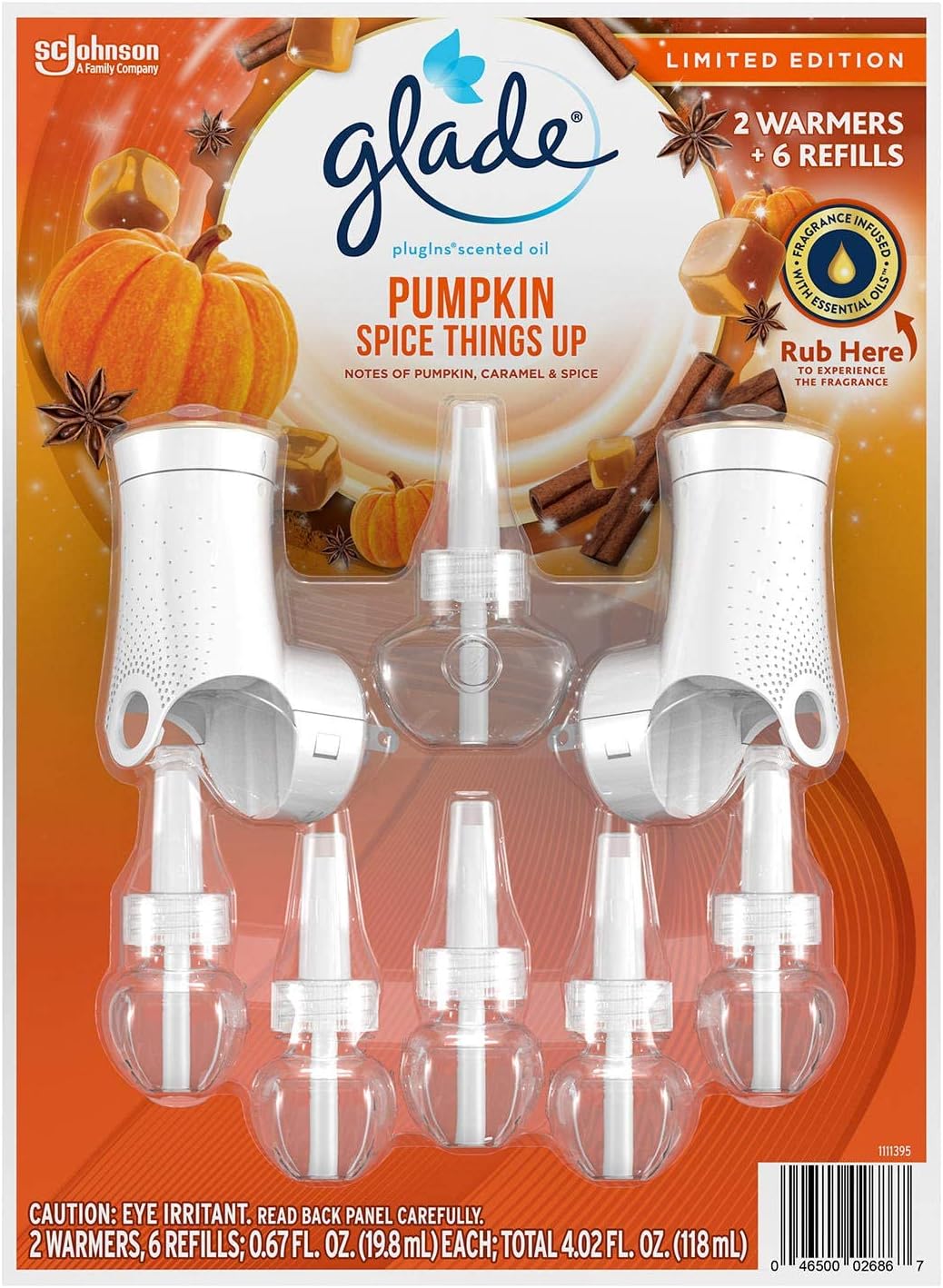 Glade PlugIns Scented Oil Air Freshener Refills But First Pumpkin Lattes 5 Count 3