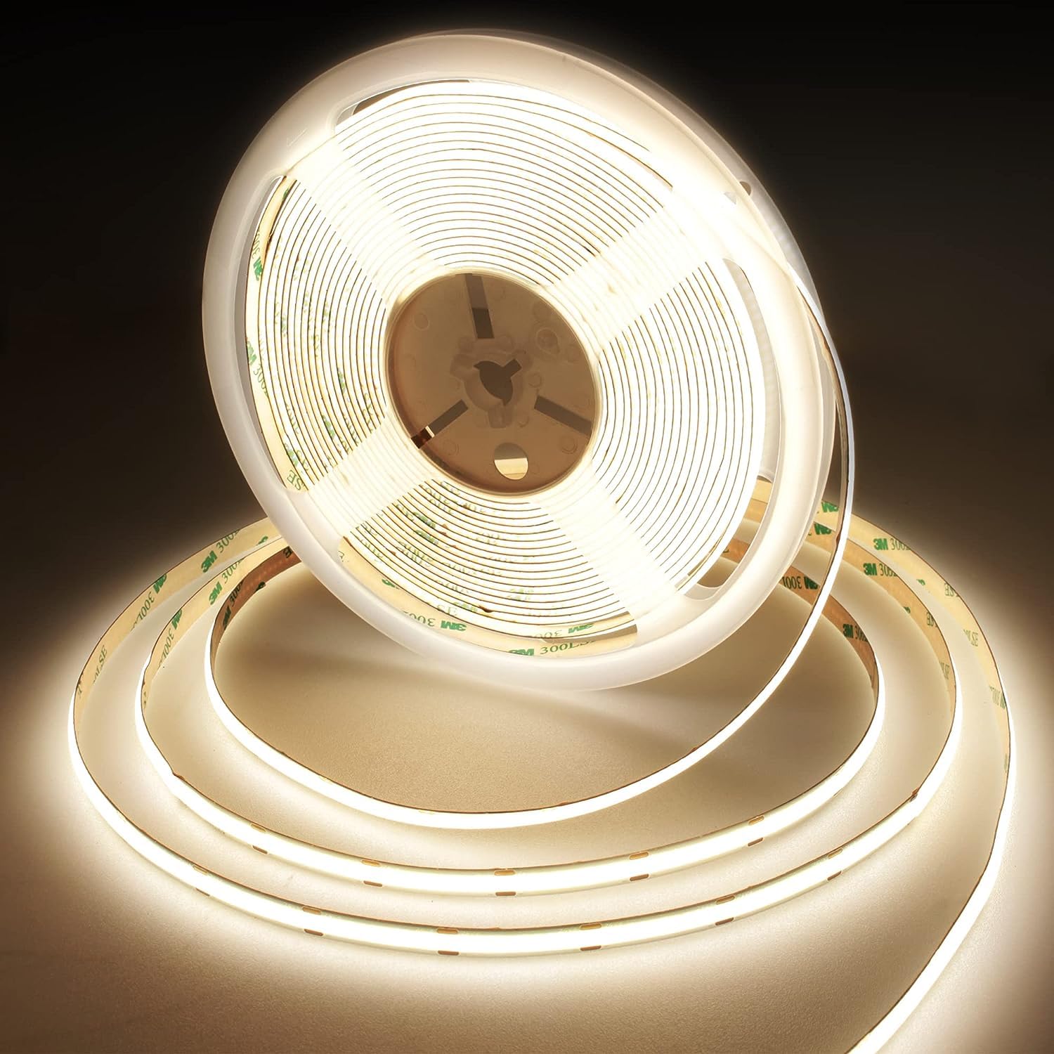 BERIXDEEP COB LED Streifen 15m Neutralweiß, 384 LEDs/m, CRI 92+, 9w/m, 10mm Breit, 24V LED Streifen für Schlafzimmer, TV, Küche, Wohnzimmer, DIY, Lichtband Selbstklebend (ohne Netzteil), 4000K