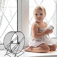 Vista 4 de TEHAUX Chinchilla Wheel Hamster Running Wheel Hedgehog - Juguete para correr con estante para hámster, rueda de ejercicio silenciosa