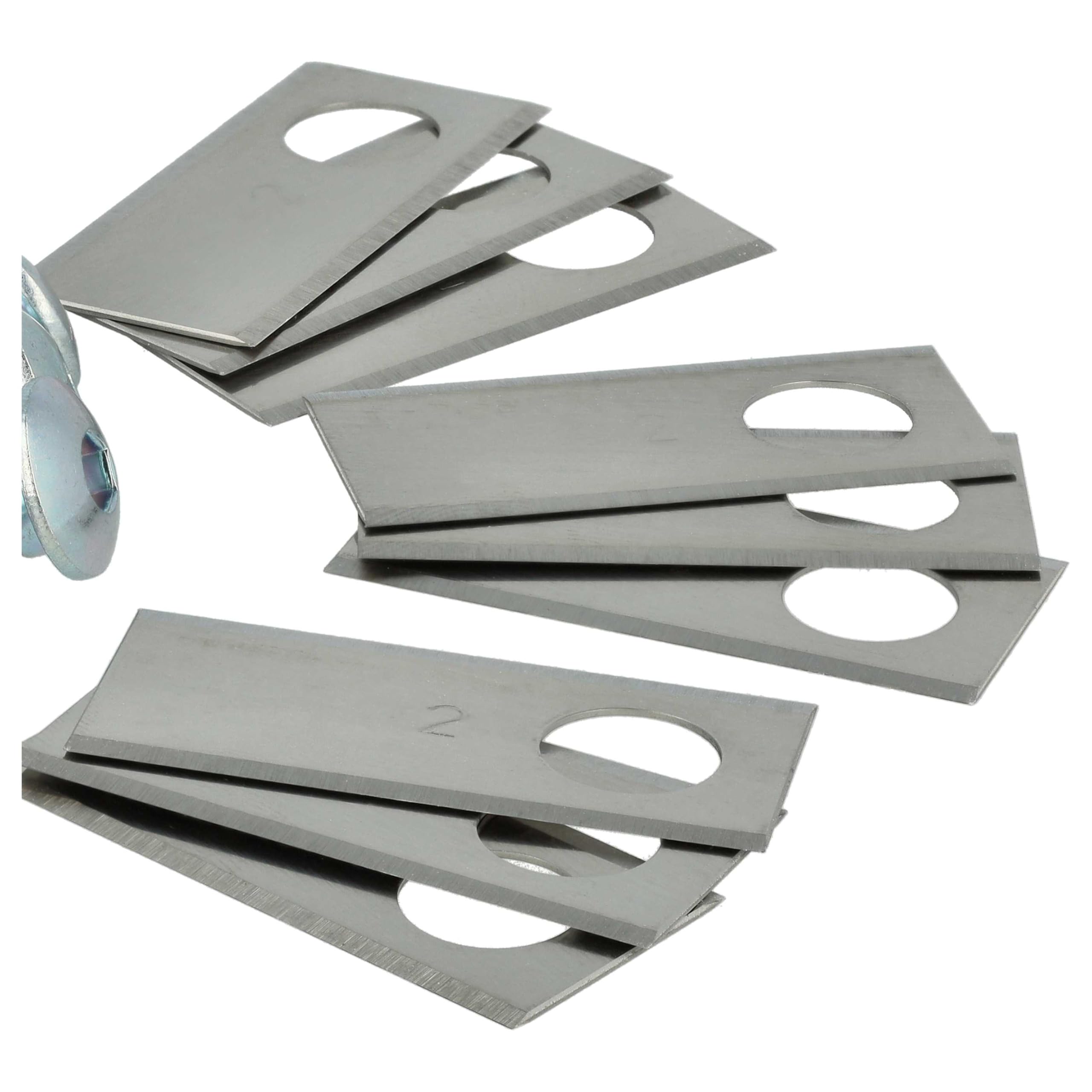 vhbw 9 x ostrza do kosiarek Honda Miimo 310, 520, 3000, HRM 310, HRM 520, HRM 3000 – (stal nierdzewna, 0,75 mm) ostrza zapasowe