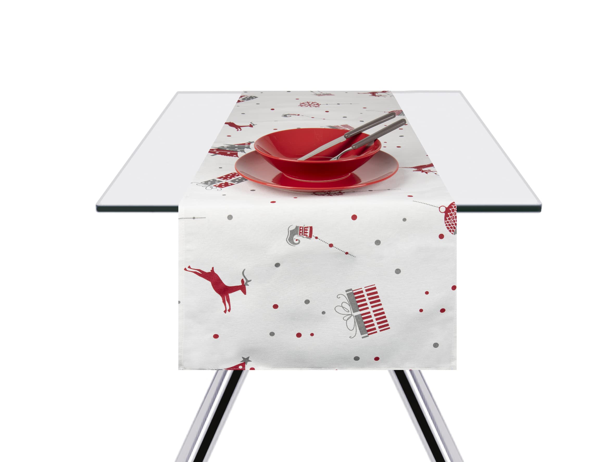 Excelsa Merry Christmas Table Runner 40 x 140 cm Cotton