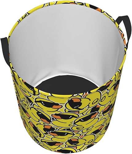 Miniatura 9 de Cesta de lavandería con asas, para ropa sucia, juguetes, organiza almacenamiento, compatible con flores florales, moradas y doradas, cesta de