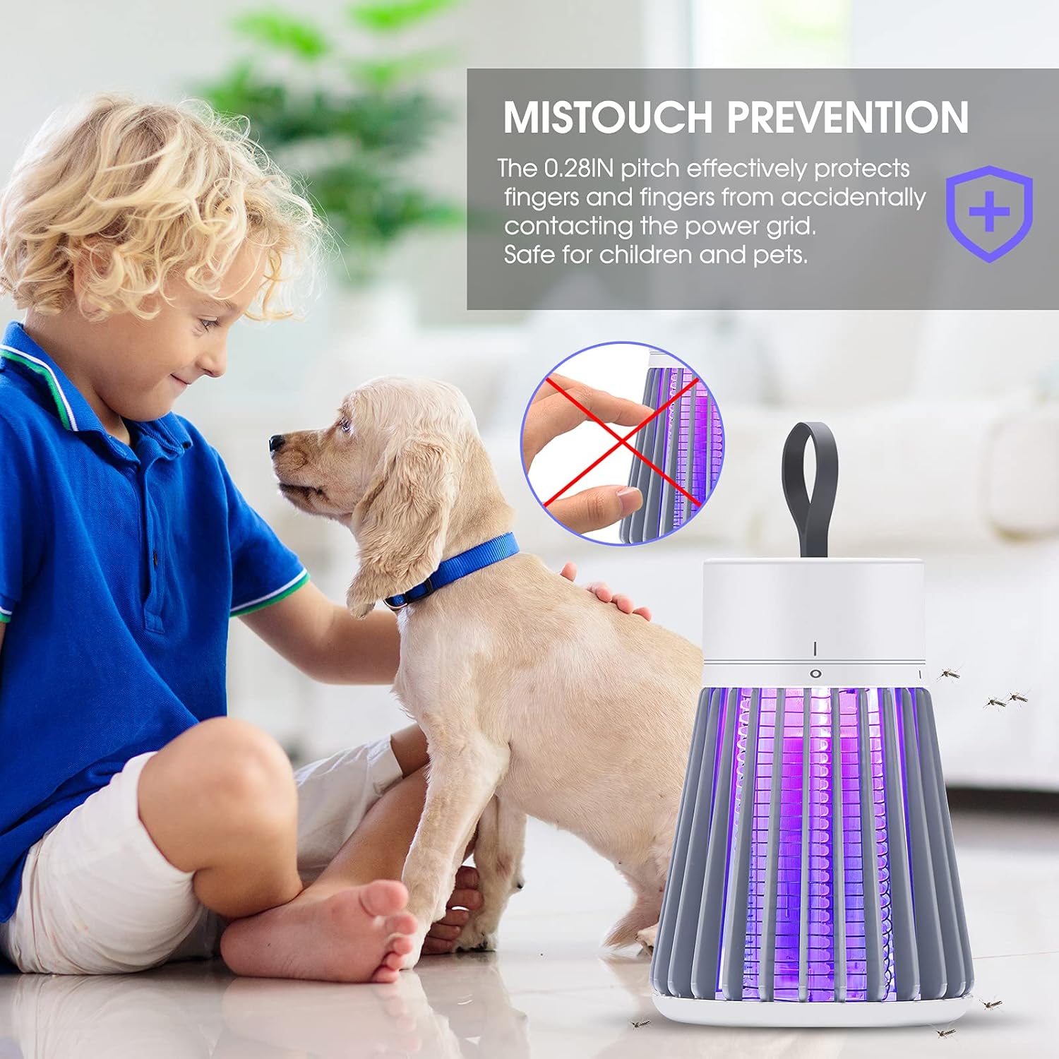 Black Friday Sale 2022 ELLASSAY Bug Zapper for Indoor,LED Fly Trap,600V Electric Fly Zapper Indoor,Insect, Fly, Gnat, and Mosquito Killer,Super-Fast Ideal for Fly Traps Indoors,for Bedroom, Kitchen, Office Gray
