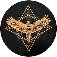 Vista 14 de Alfombrilla de corcho prémium para tocadiscos de corcho [0.157 in de grosor] para un mejor soporte de sonido en el tocadiscos de vinilo LP - Tapete