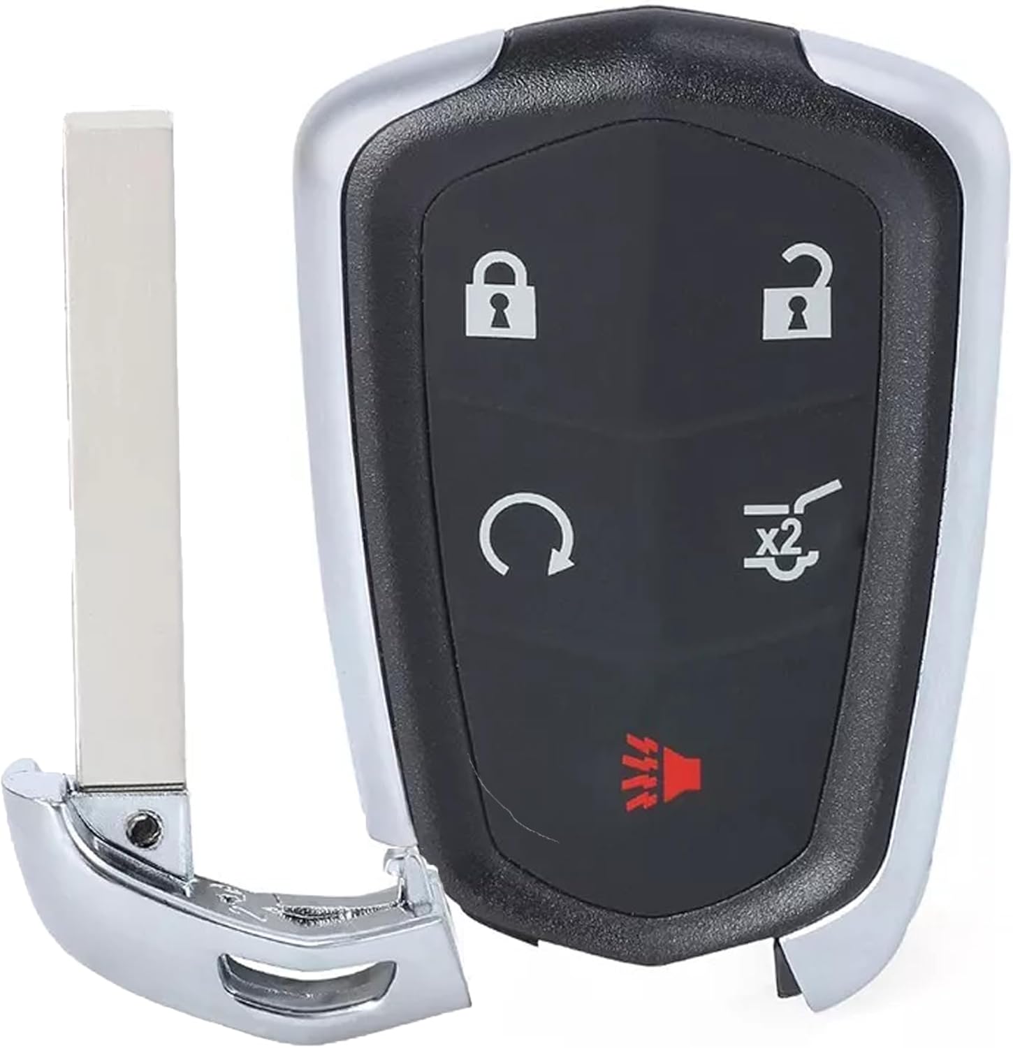 Key Fob Remote Replacement Fits for Cadillac XT4 XT5 XT6 2020 2021 2022 2023 Replaces 13522879 FCC ID: HYQ2ES 433MHz (5 Buttons)