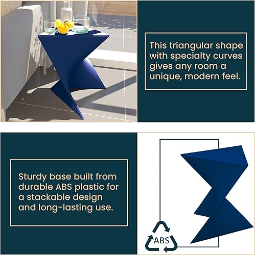 Miniatura 134 de LeisureMod Mesa auxiliar moderna color gris, elegante mesa auxiliar para dormitorio y sala de estar