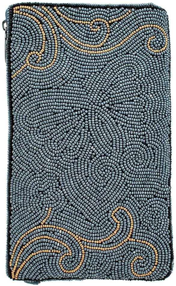 Mary Frances Butterfly Beaded Crossbody Cell Phone Bag Clutch Novelty Evening Purse, Multicolor