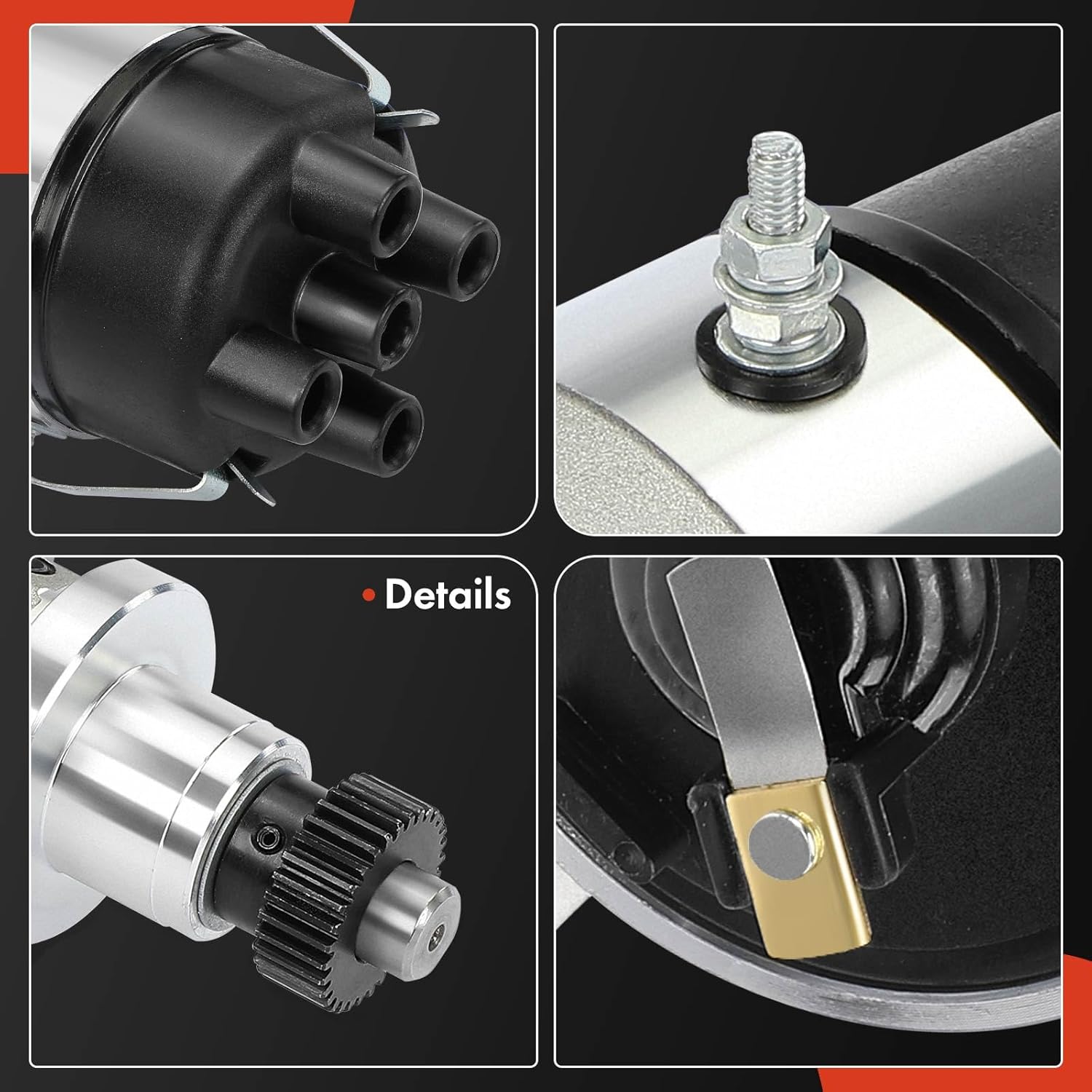 A-Premium Ignition Distributor with Cap and Rotor Compatible with Farmall, International Tractor & International Combine - Super H, Cub, 105, 300, 504, 340, 400, 450, 350, Super M, M, H, T6, T340