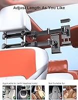 Vista 2 de PLDHPRO Tablet Holder for Car Headrest Mount iPad Backseat Foldable Back Seat Stand Compatible 5.1-15.6'' Phones Tablets, Road Travel Essentials for