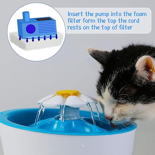 Miniatura 4 de 15 piezas de filtro de repuesto para fuente de agua para mascotas, prefiltro de espuma, fuentes de espuma compatibles con Drinkwell Ceramic y 360 de