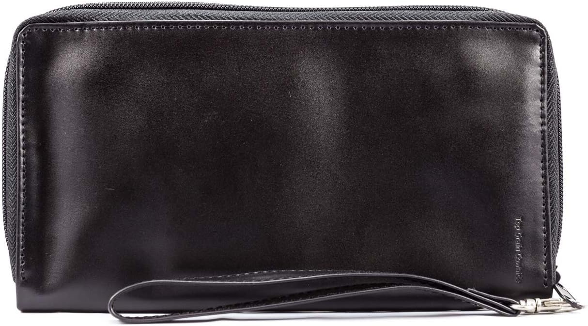 Big Skinny Women's Panther Leather Clutch Slim Wallet, Holds Up to 40 Cards