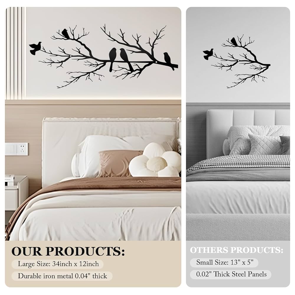 Amazon.com: KINMAD Birds Metal Wall Decor Art - Outdoor