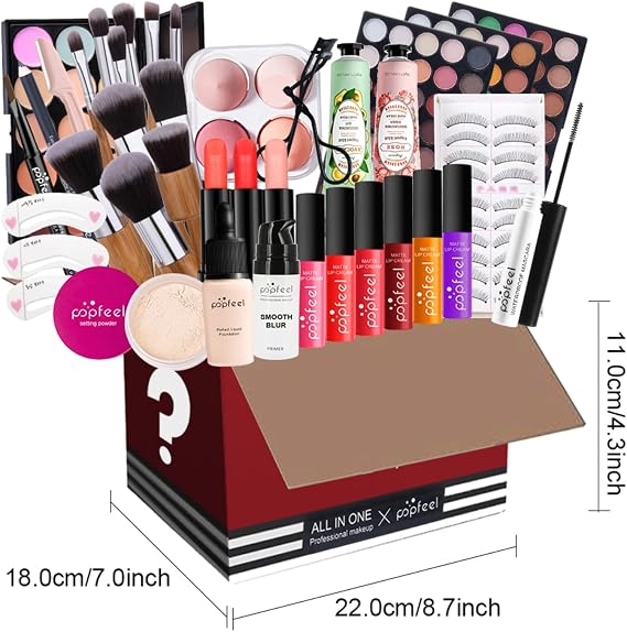 Makeup Set, 42 Pcs Makeup Kit for Women Full Kit, All-In-One Makeup Kit for Teenage Girls, Includes Eyeshadow Blush Lipstick Concealer etc, Pro Multi-purpose Essential Starter Bundle Set#5