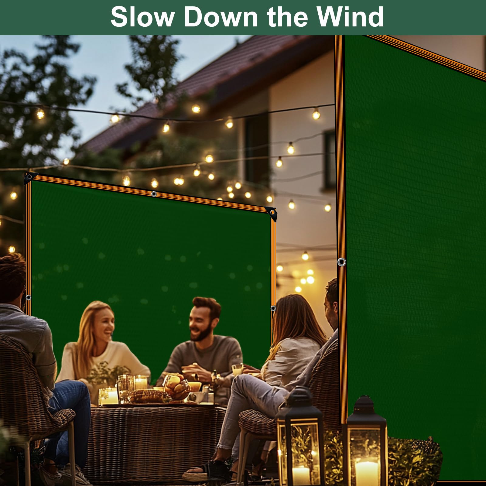 Aquagart Sichtschutznetz 2m X 30m – Robustes HDPE-Gewebe Mit 80% Schatten, Für Zaun, Balkon & Garten