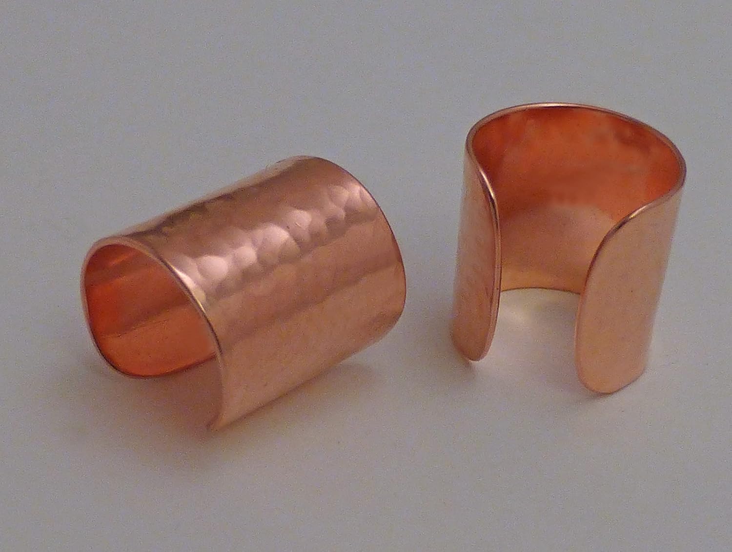 2 Very Wide Copper Ear Cuffs