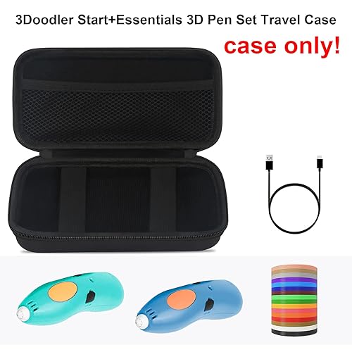 Miniatura 2 de Elonbo - Estuche rígido de viaje para 3Doodler Start+ Essentials (2022) Juego de bolígrafos 3D para niños, soporte organizador de almacenamiento de