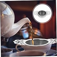 Vista 9 de Filtro de té de malla fina para café, tetera de metal, filtros de té de malla metálica suelta, filtro de embudo de té, filtro de té de metal