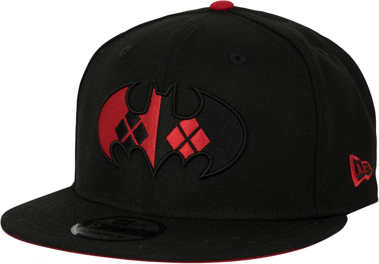 New Era Batman and Harley Quinn Logo 9Fifty Adjustable Hat Black