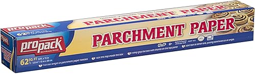 Rollo de papel de hornear antiadherente estándar de 15 x 50 pulgadas, ideal para cocinar, hornear, ahumar, hacer barbacoas o cualquier preparación