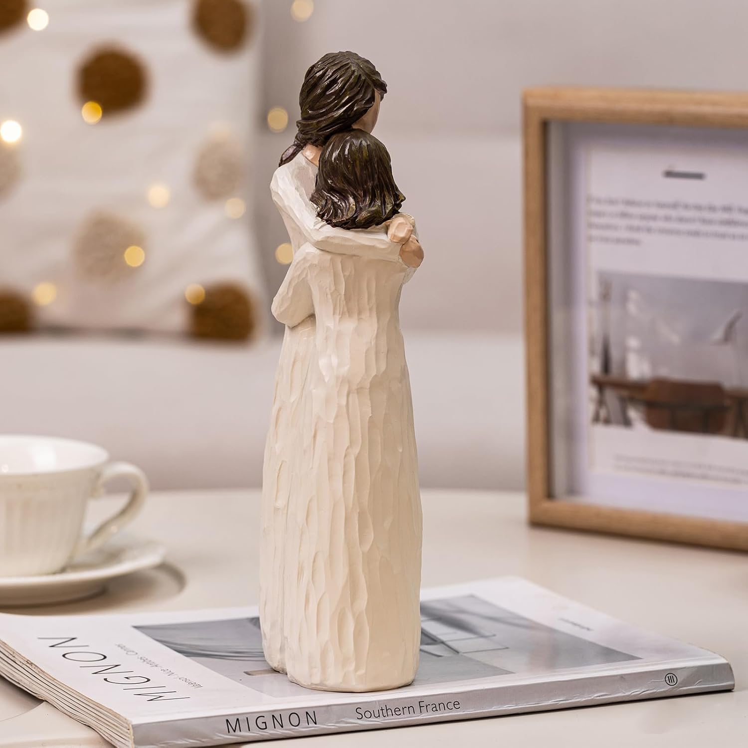 Gifts for Mom from Daughter, Mother and Daughter Hugging Figurines - Perfect for Mothers Day Christmas or Birthday Gifts, Resin, 9.8" H - Image 4