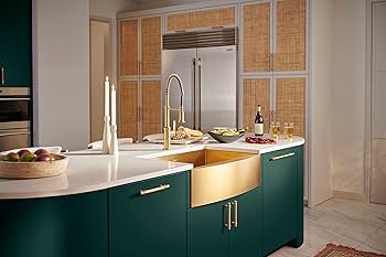 TRUDIVE ゴールド タッパー LT Ruvati 14-inch Matte Gold Stainless Steel Undermount Bar