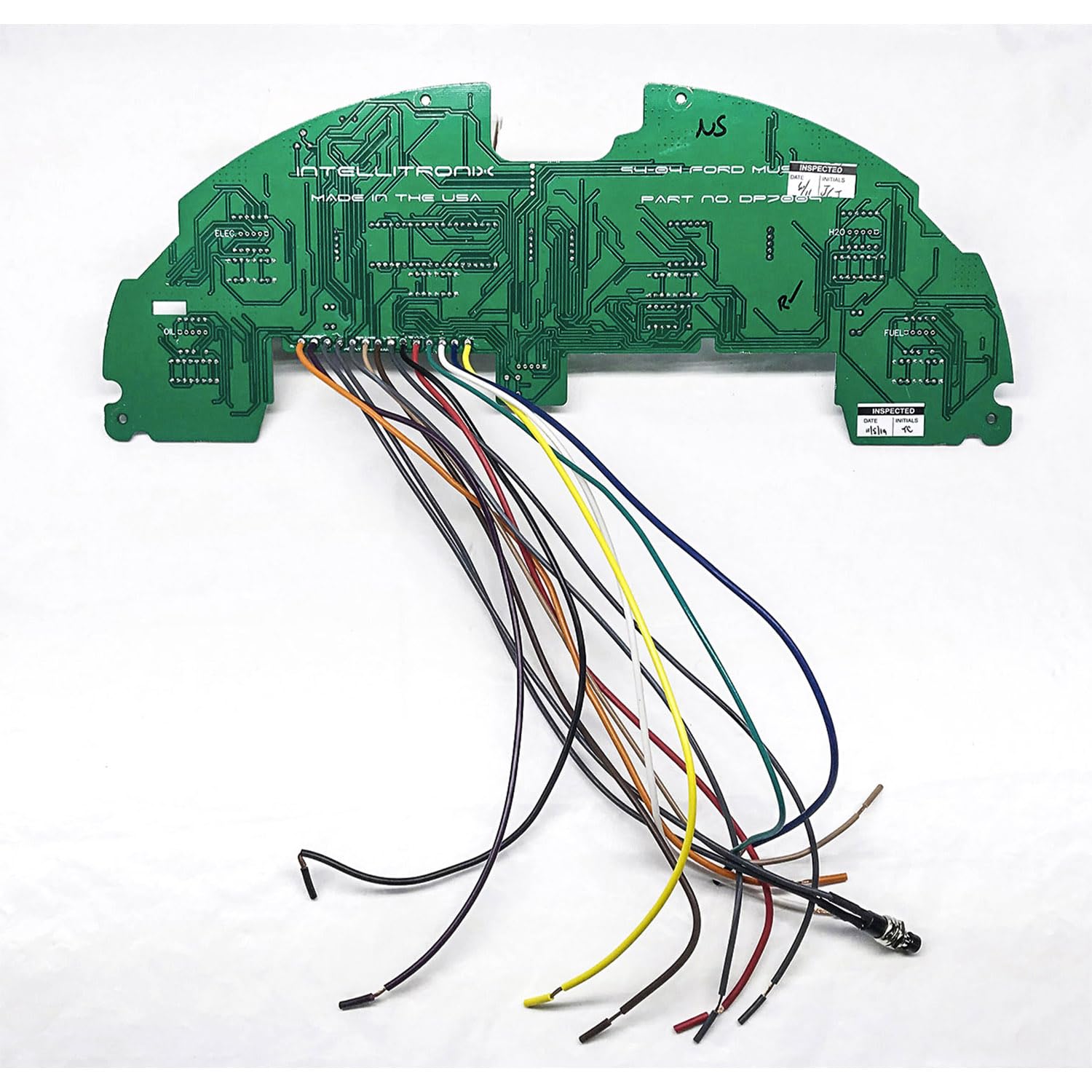 LED Digital Gauge Cluster Compatible with Ford Mustang 1994-2004 – Backlight, GPS Speed Sensor, Oil Pressure & Temp Senders, Dash Replacement, Direct Fit Upgrade (White)