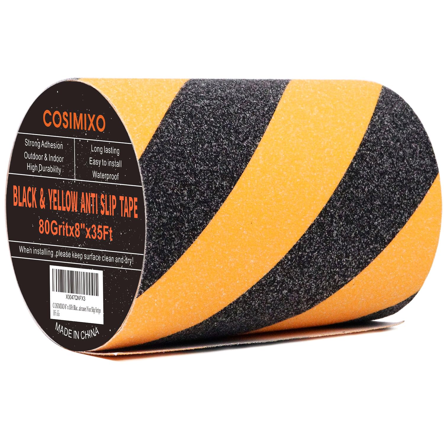 Black & Yellow Anti-Slip Tape - 4" x 35ft -9 Black & Yellow Anti-Slip Tape - 4" x 35ft -9
