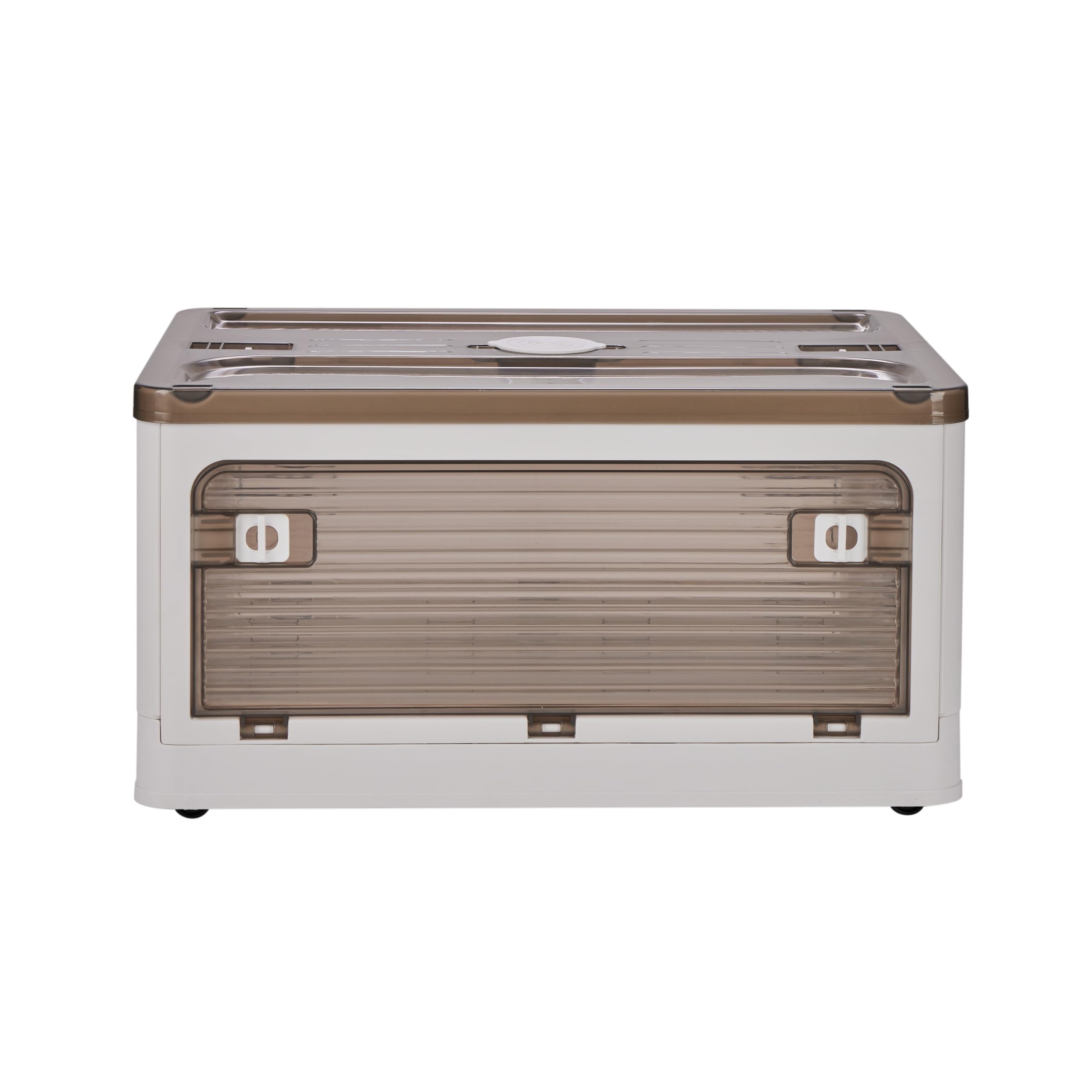 Rangement plastique blanc pliable Simplify pour gagner de la place