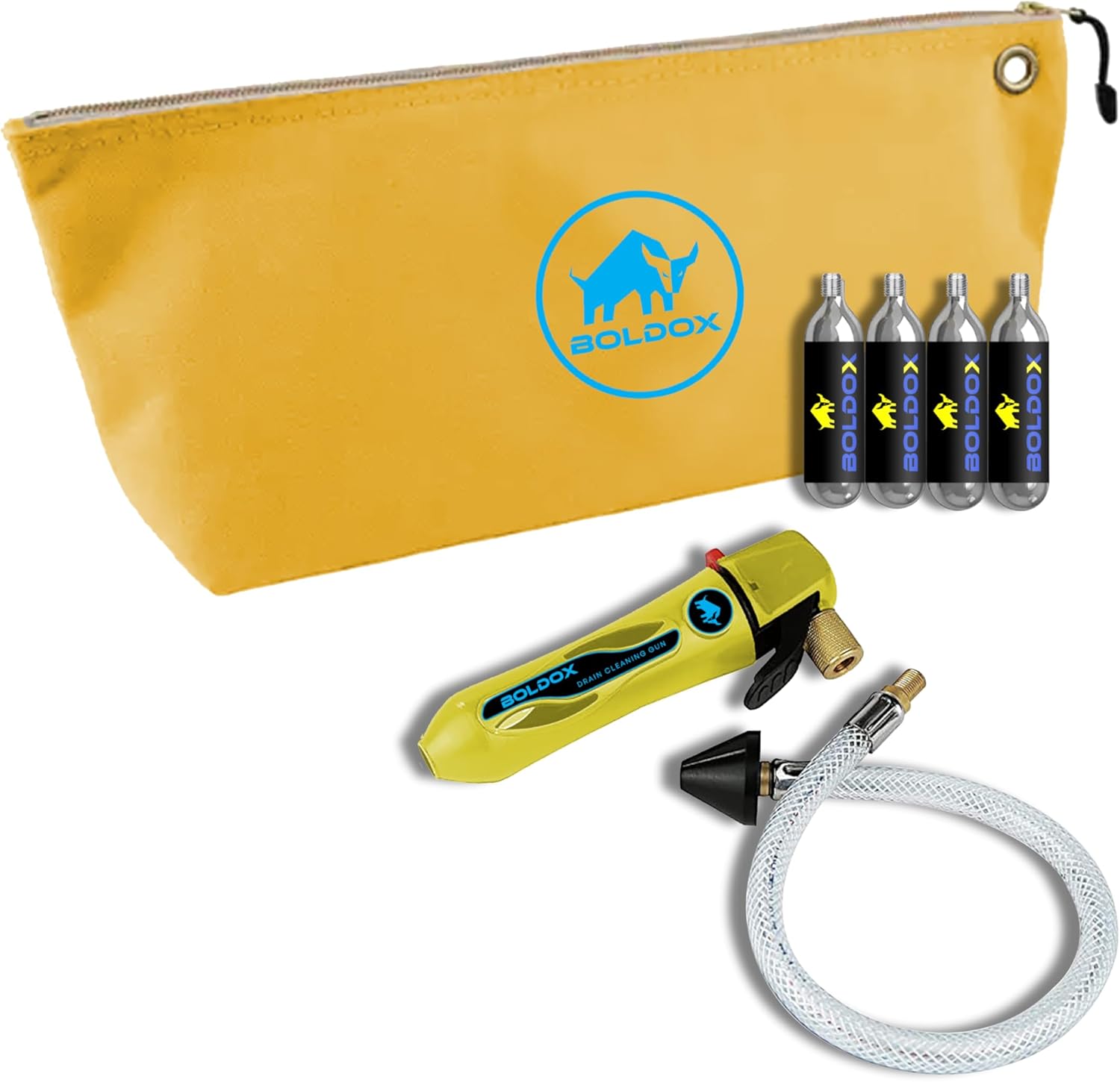 Drain Gun AC Condensate Line Cleaner 4 Threaded CO2 Cartridges